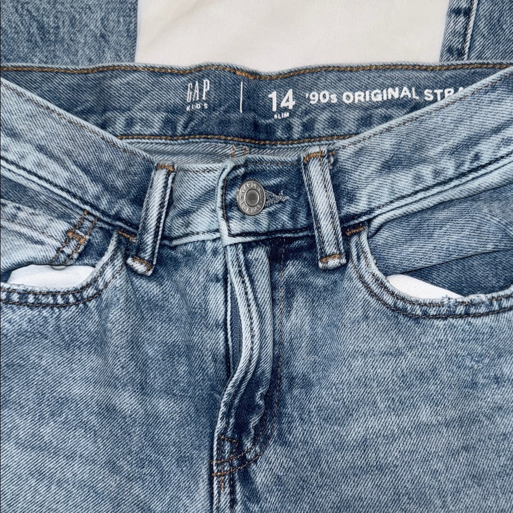 GAP Men's Light Blue Straight Jeans‎